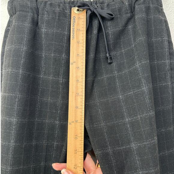 The Group Babaton Women’s Black Plaid Jogger Trousers US XS Drawstring - Picture 15 of 16
